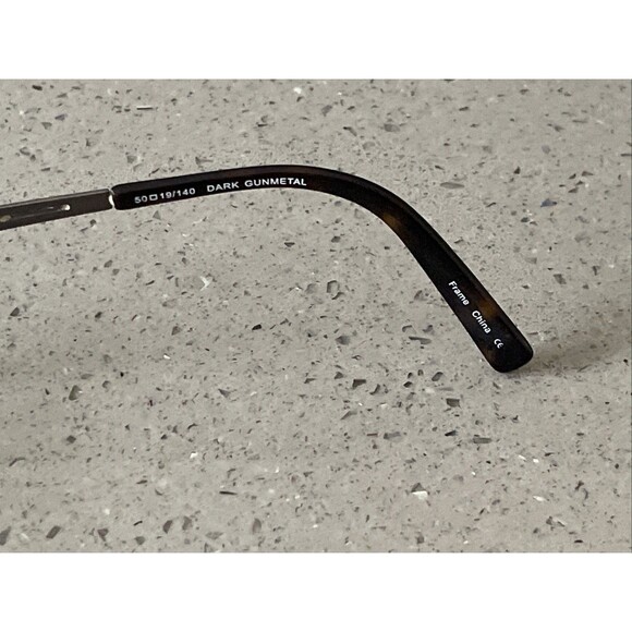 Caravelle By Bulova Ghent Eyeglasses Frames ONLY Dark Gunmetal Brown 50-19-140 - Picture 4 of 9